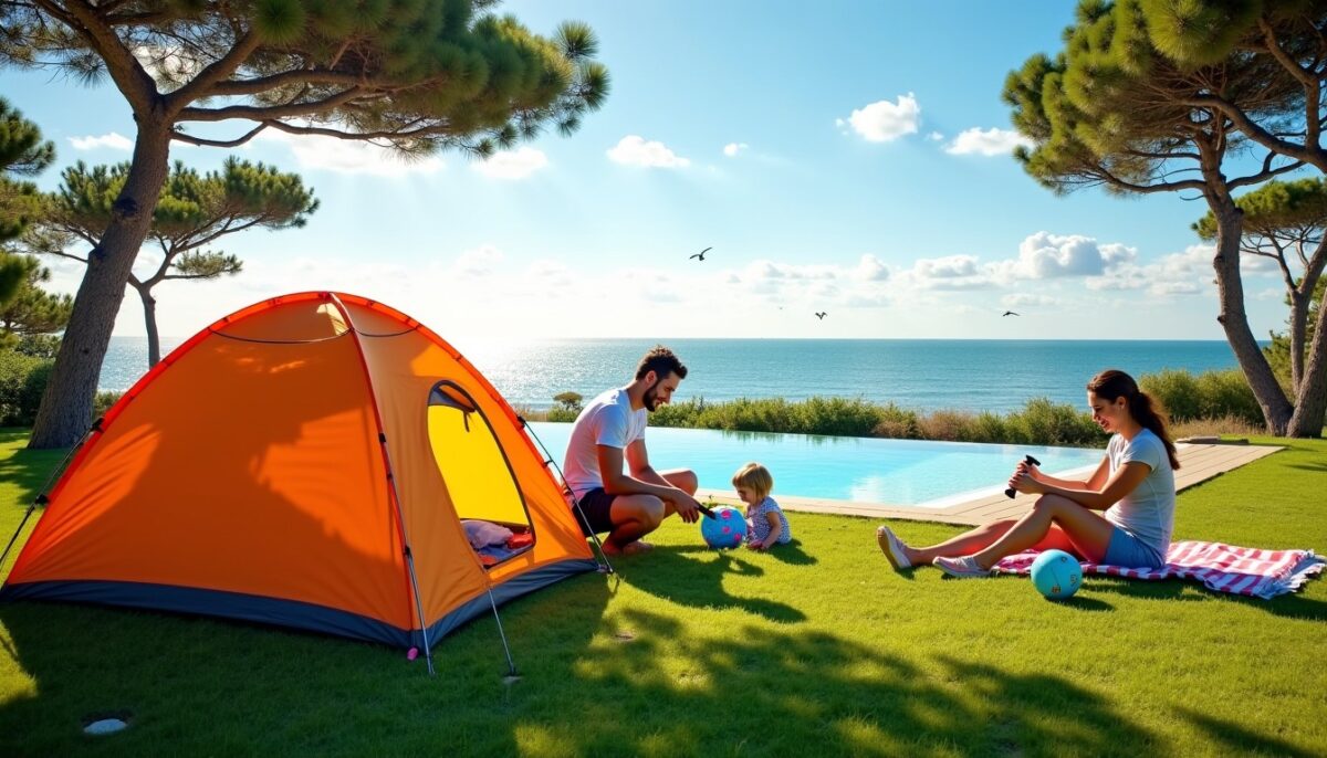 Camping aux Sables-d’Olonne : détente entre océan, piscine et confort en Vendée
